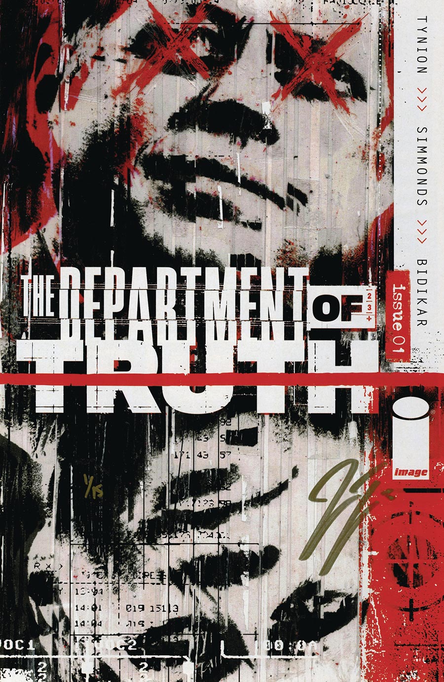 Department Of Truth #1 Cover S DF Ultra-Limited Elite Gold Signature Series Signed By James Tynion IV