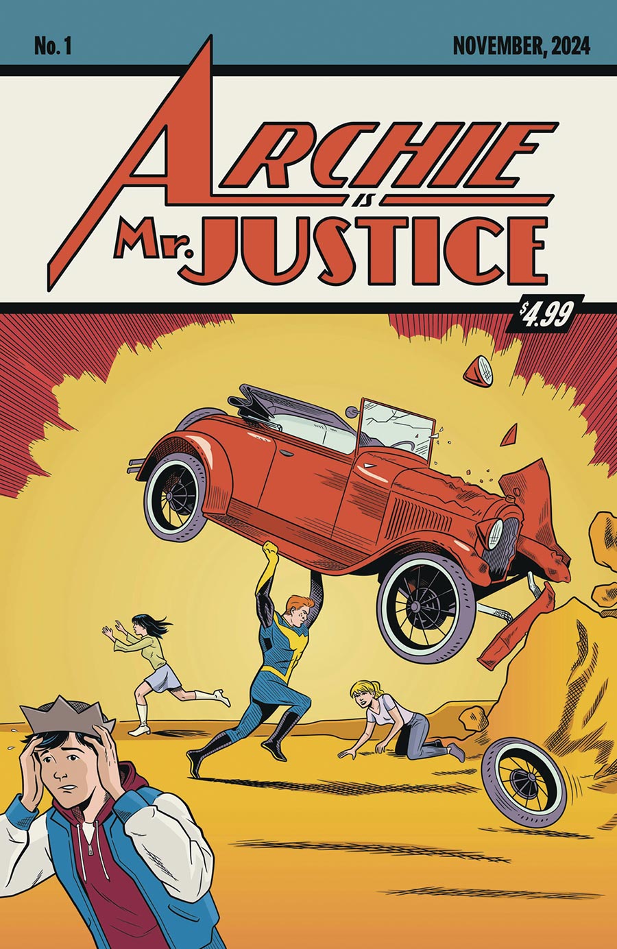 Archie Is Mr Justice #1 Cover D DF Action Comics 1 Homage Variant Cover Signed By Matt Talbot