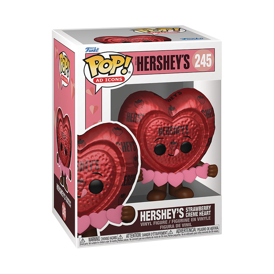 POP AD ICONS HERSHEYS STRAWBNCREME HEART FIG (C: 1-1-2)