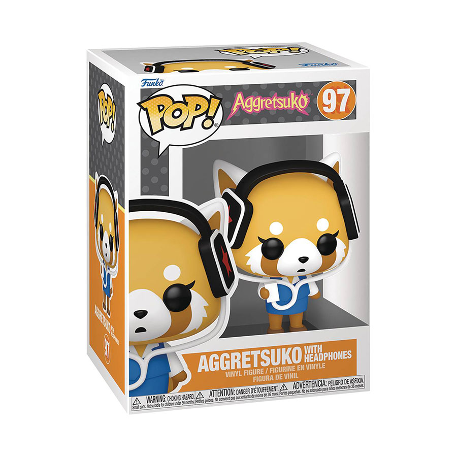 POP Sanrio Aggretsuko With Headphones Vinyl Figure