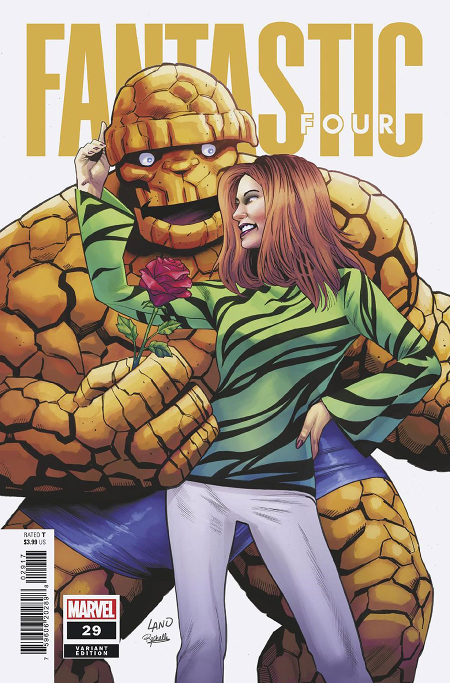 Fantastic Four Vol 7 #29 Cover D Incentive Greg Land Variant Cover (One World Under Doom Tie-In)