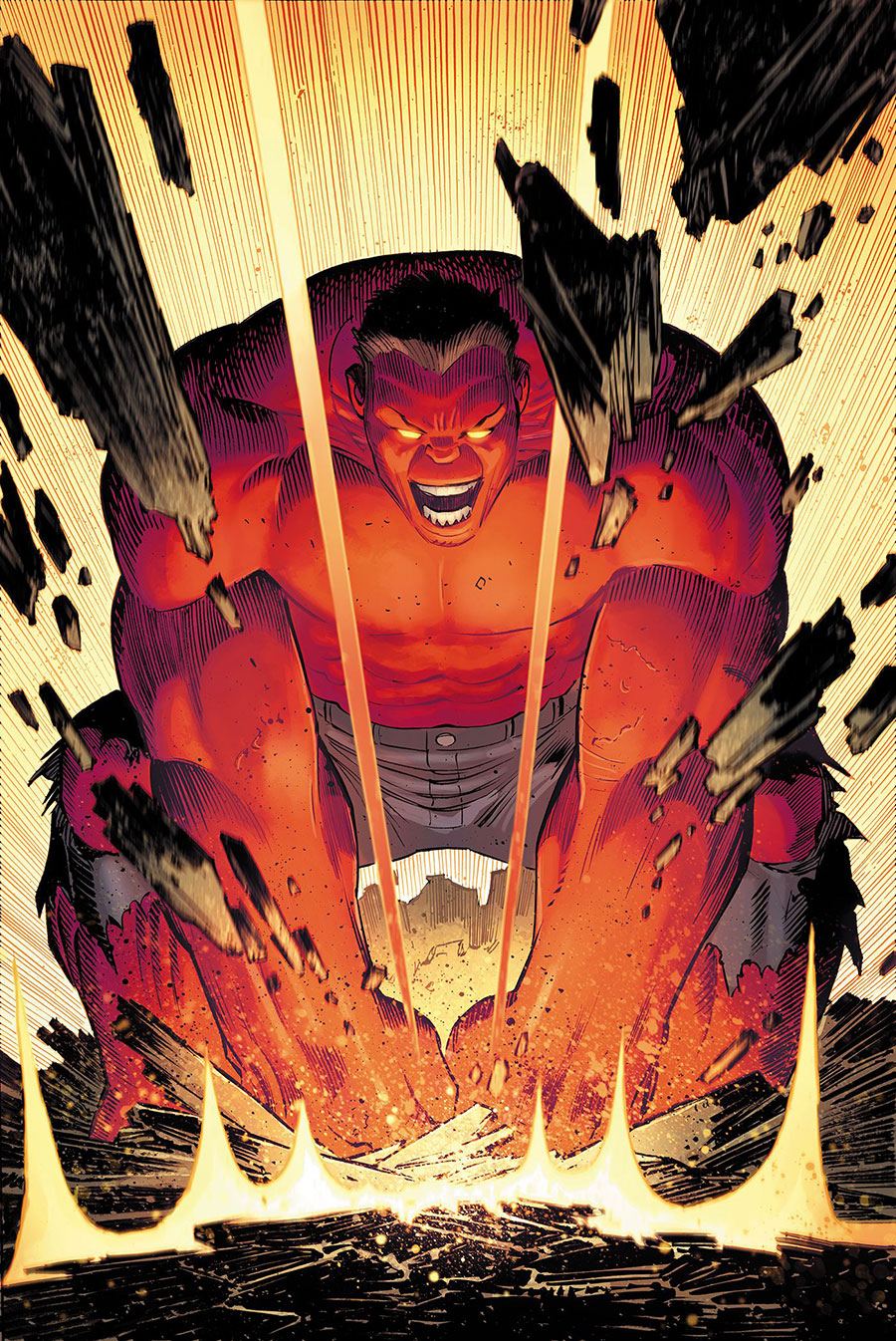 Red Hulk #1 Cover K Incentive John Romita Jr Virgin Cover (One World Under Doom Tie-In)