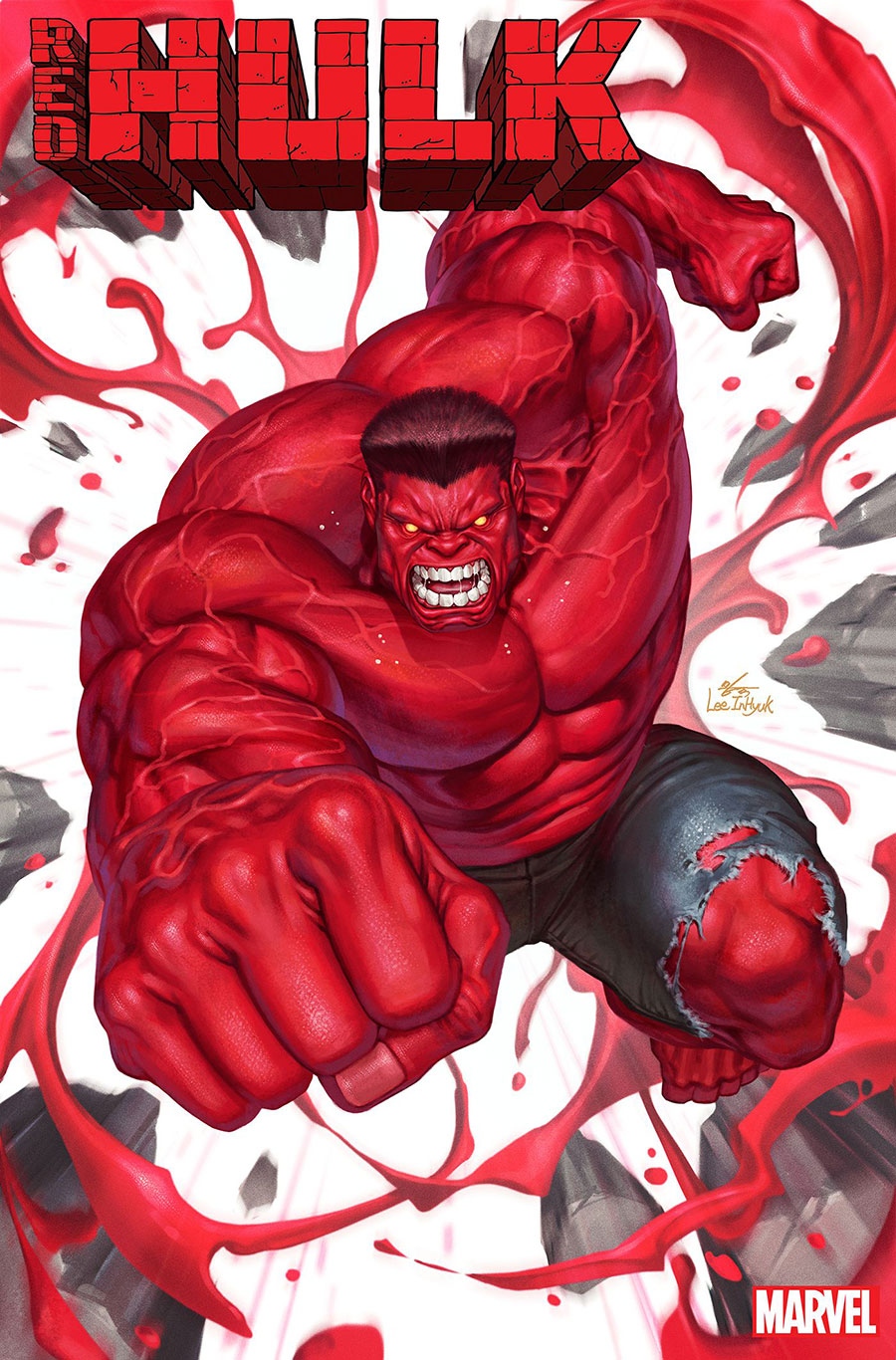 Red Hulk #1 Cover J Incentive Inhyuk Lee Variant Cover (One World Under Doom Tie-In)