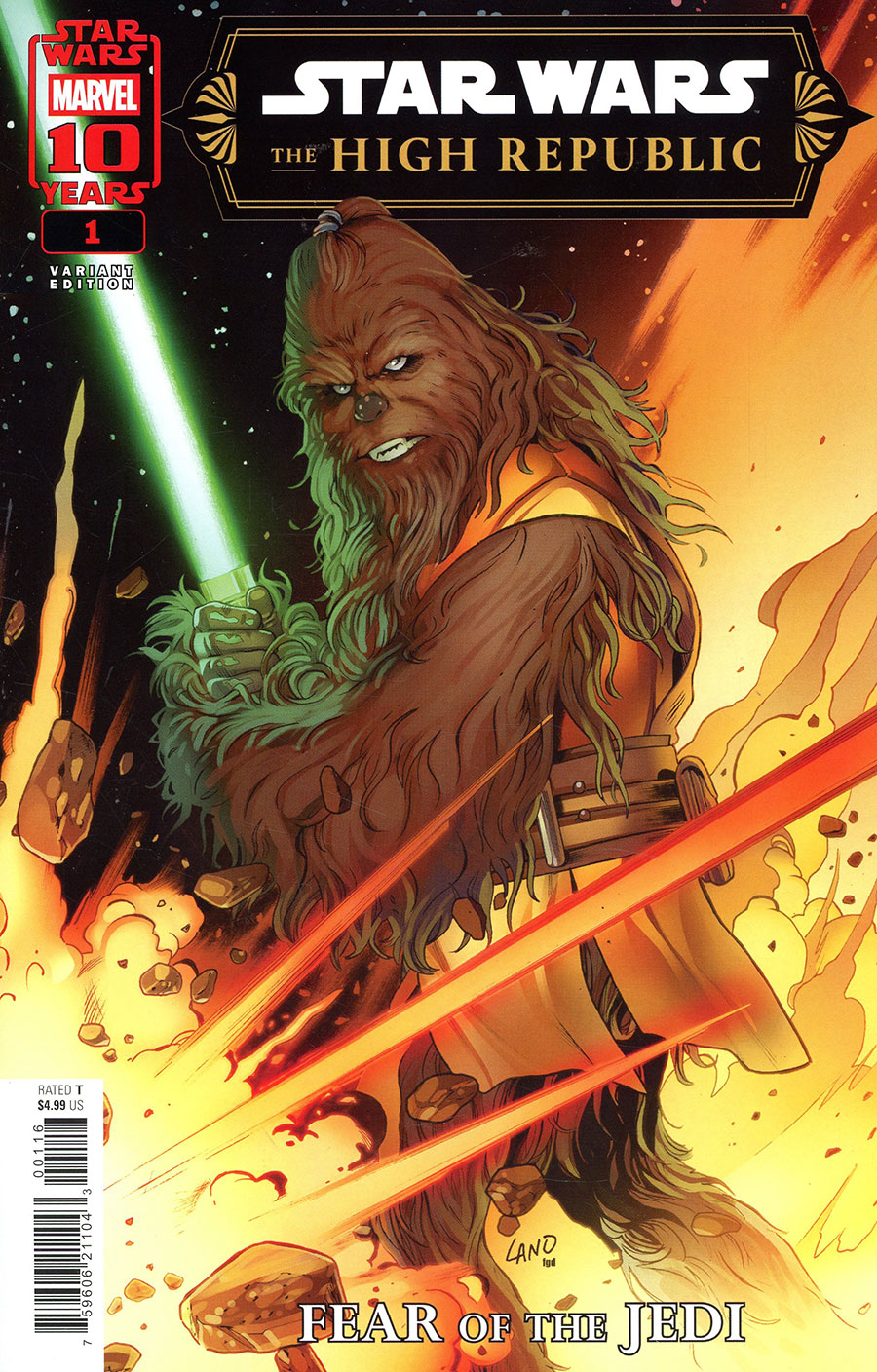 Star Wars The High Republic Fear Of The Jedi #1 Cover D Incentive Greg Land Variant Cover