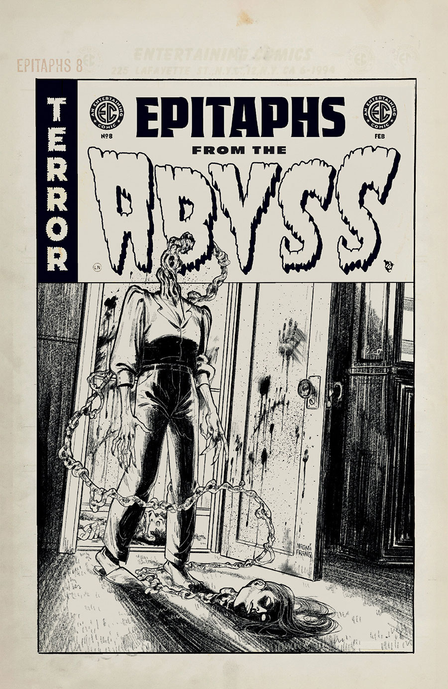 Epitaphs From The Abyss #8 Cover D Incentive Naomi Franq Black & White Artist Edition Cover (EC Comics)