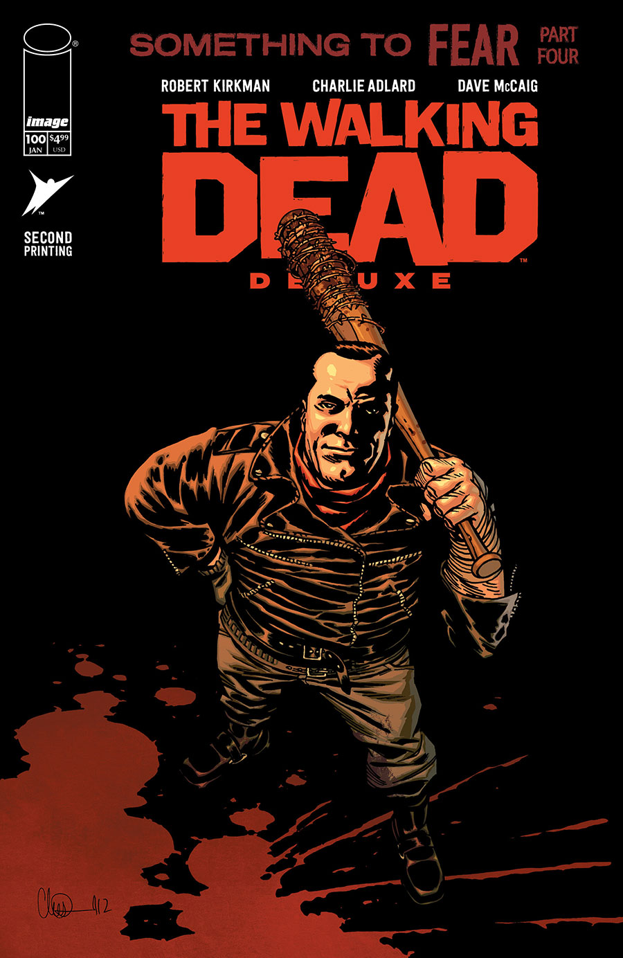 Walking Dead Deluxe #100 Cover K 2nd Ptg