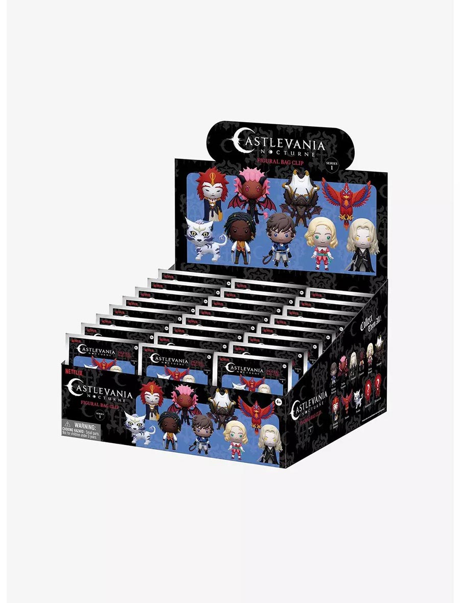 Castlevania Nocturne Foam Bag Clip Blind Mystery Box 24-Piece Display