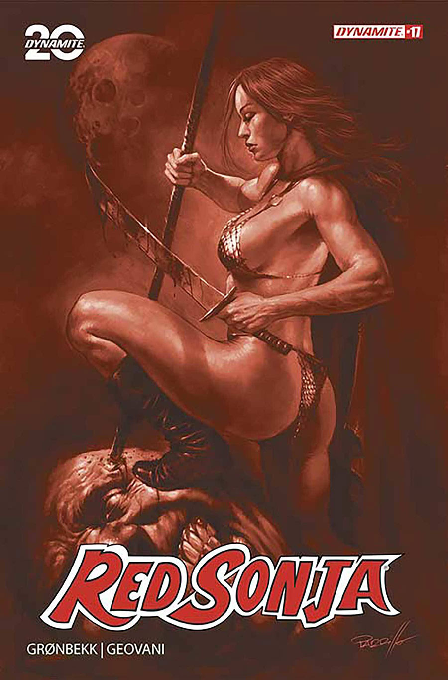 Red Sonja Vol 10 #17 Cover O Incentive Lucio Parrillo Tint Cover