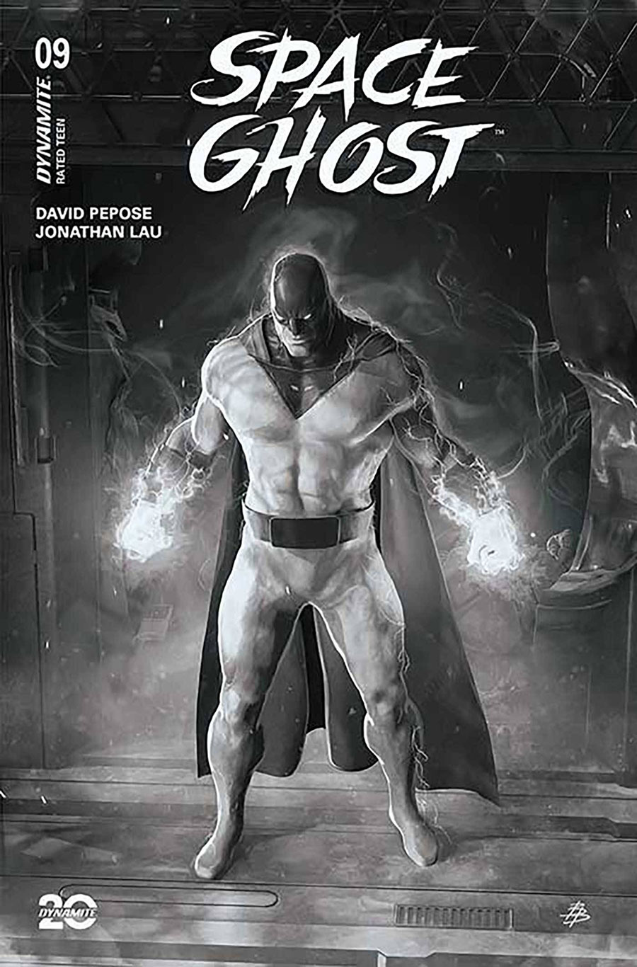 Space Ghost Vol 4 #9 Cover N Incentive Bjorn Barends Black & White Cover