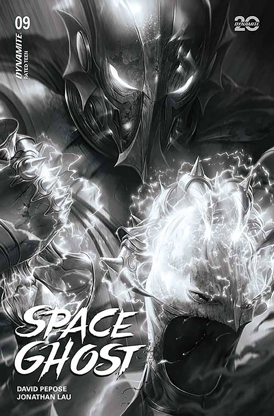 Space Ghost Vol 4 #9 Cover O Incentive Francesco Mattina Black & White Cover