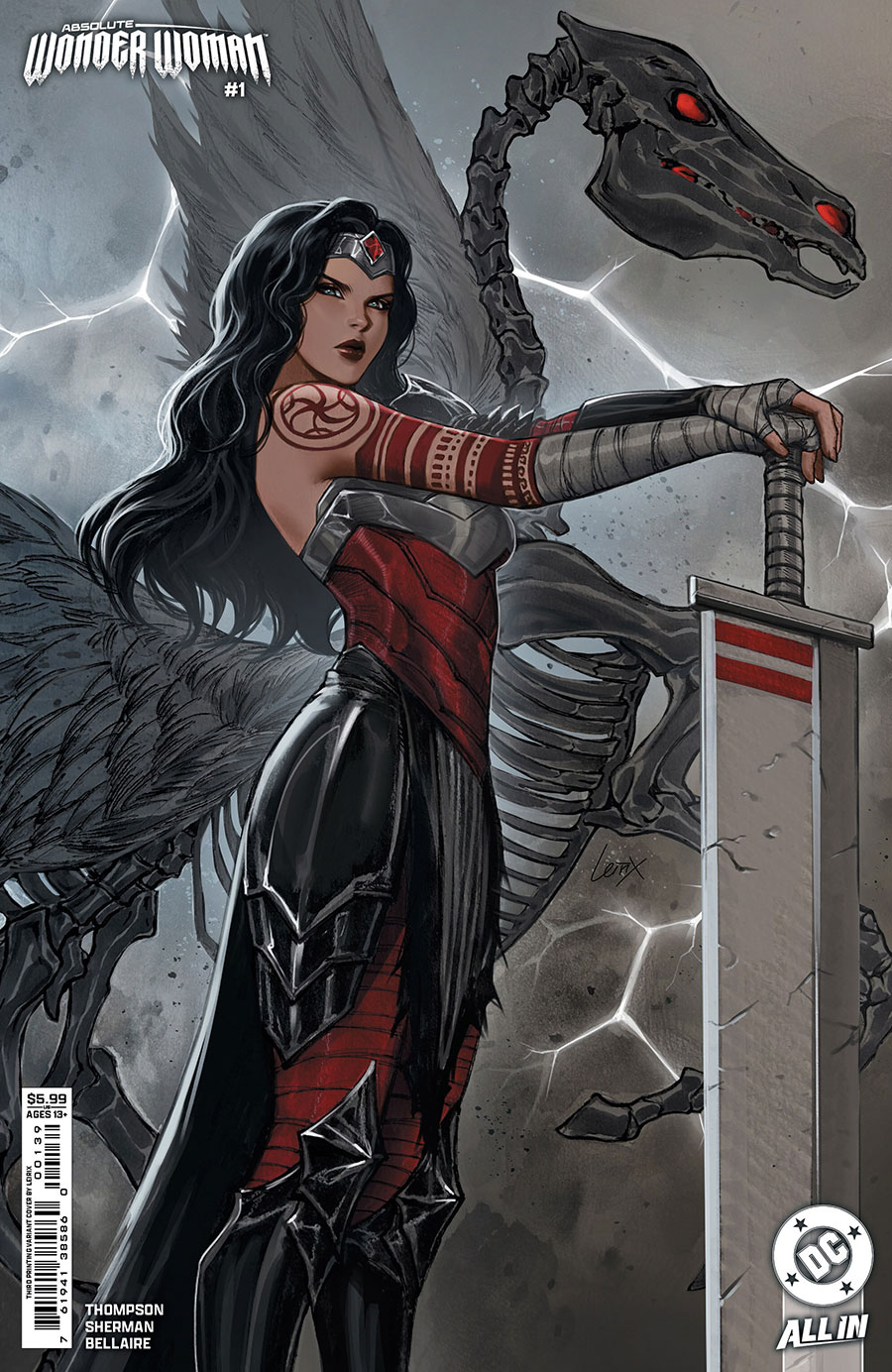 Absolute Wonder Woman #1 Cover P 3rd Ptg B Lesley Leirix Li Card Stock Variant Cover (DC All In)