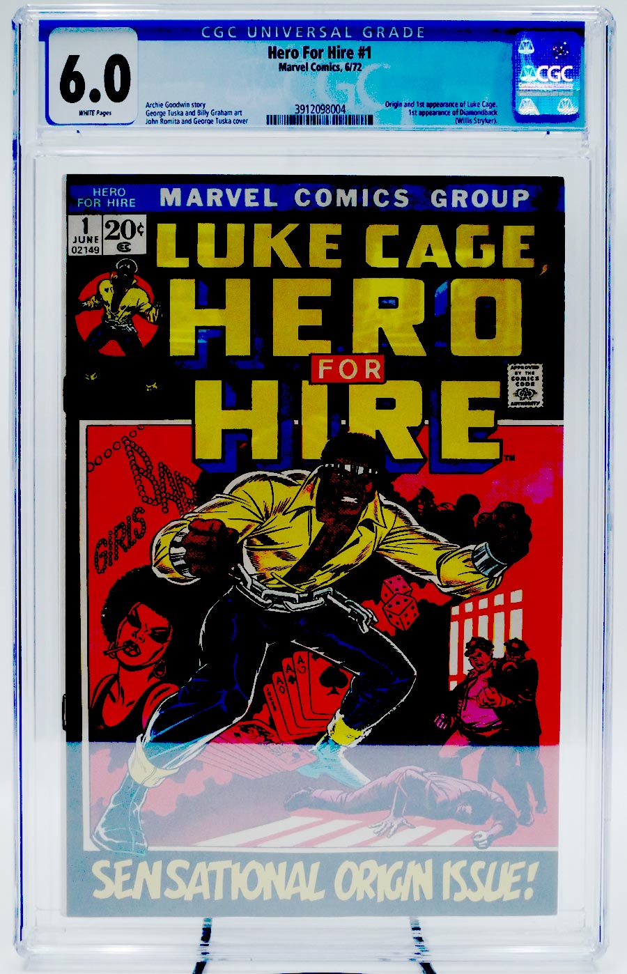 Hero For Hire #1 Cover D 1st Ptg CGC 6.0