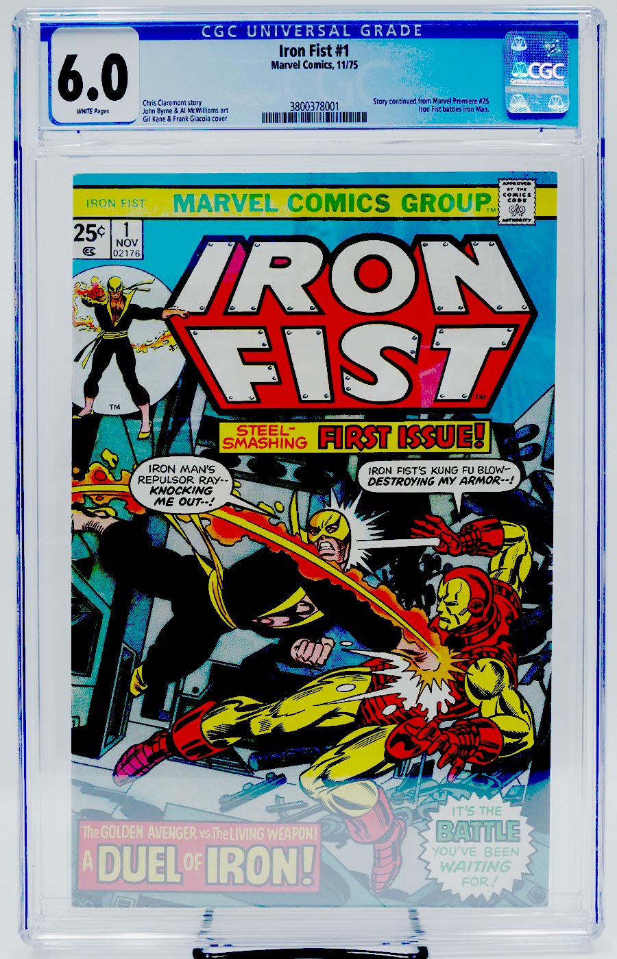 Iron Fist #1 Cover B CGC 6.0