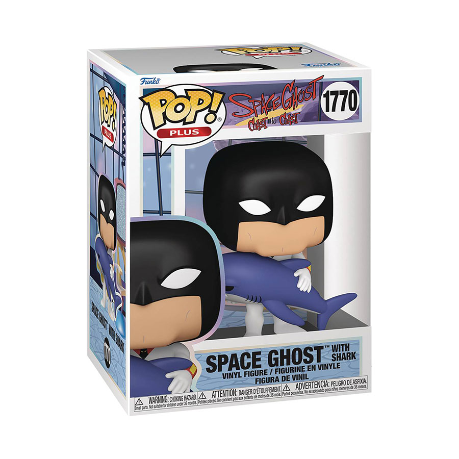 POP Plus Animation Space Ghost Coast To Coast Space Ghost With Shark Vinyl Figure