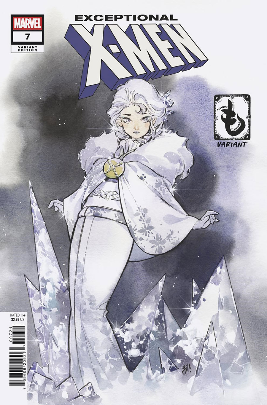 Exceptional X-Men #7 Cover B Variant Peach Momoko Kimono Cover (X-Manhunt Collateral Damage Tie-In)