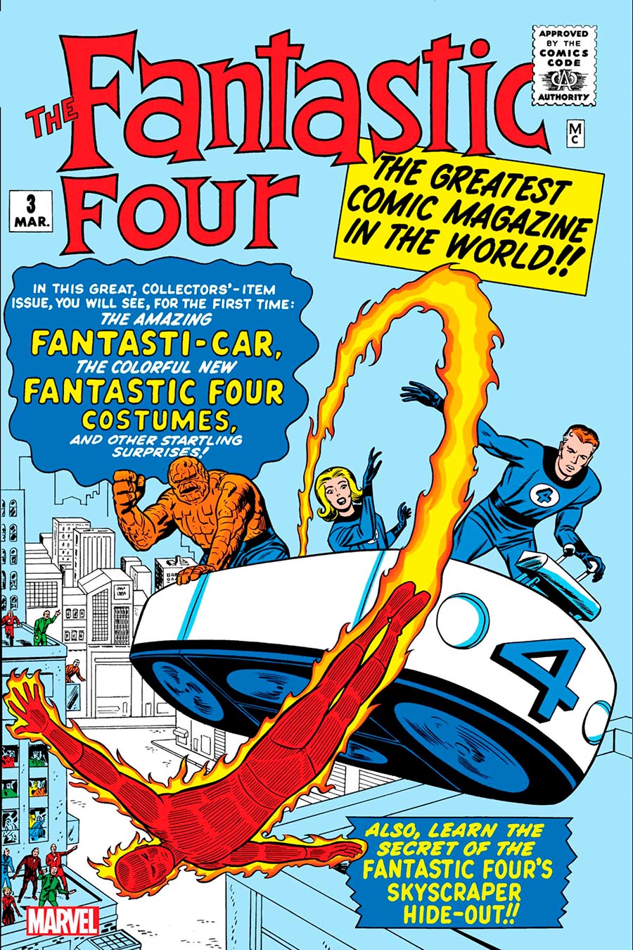 Fantastic Four #3 Cover B Facsimile Edition Regular Jack Kirby Cover