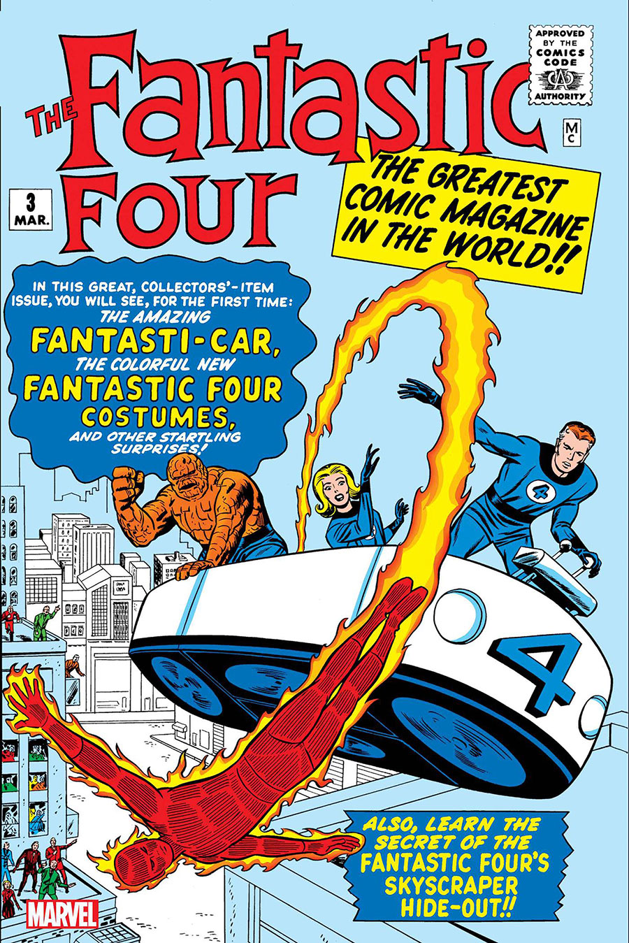 Fantastic Four #3 Cover C Facsimile Edition Variant Jack Kirby Foil Cover