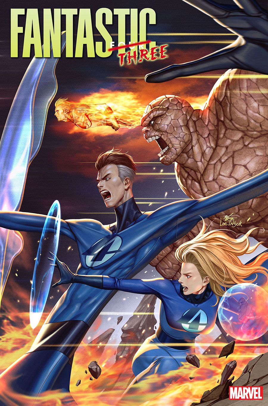 Fantastic Four Vol 7 #30 Cover D Variant Inhyuk Lee Cover (One World Under Doom Tie-In)