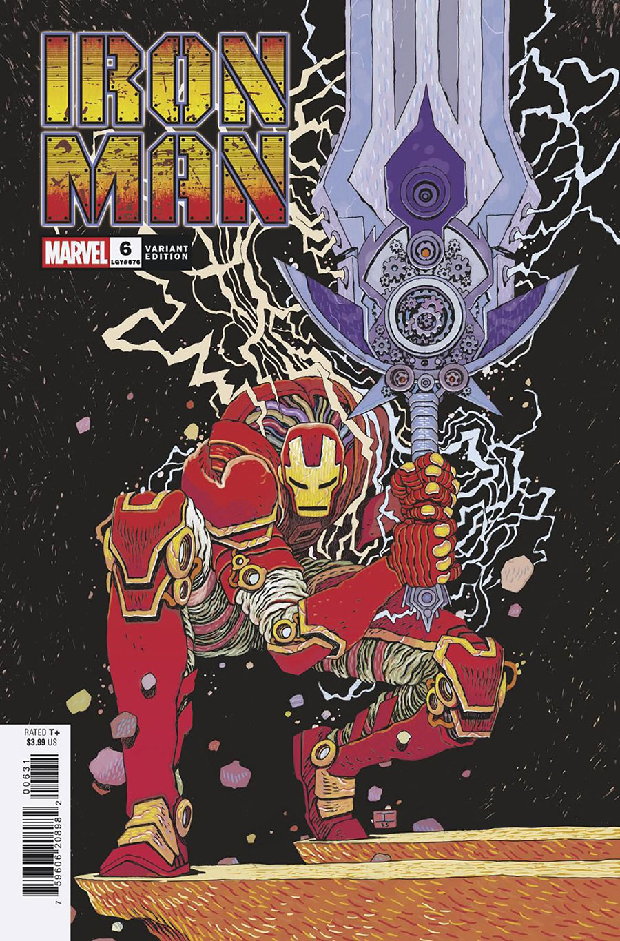 Iron Man Vol 7 #6 Cover C Variant Ian Bertram Cover (One World Under Doom Tie-In)