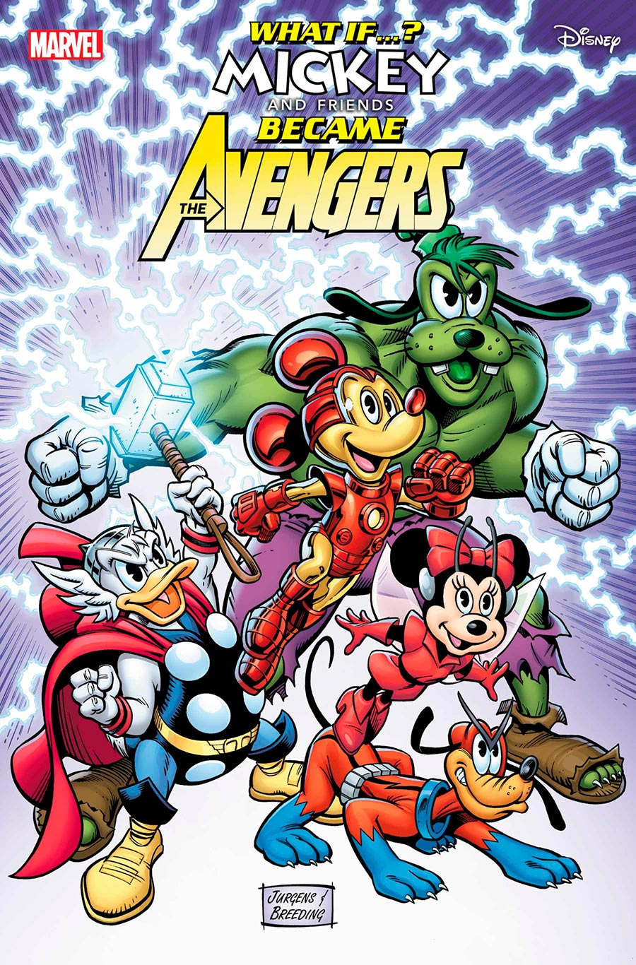 Marvel & Disney What If Mickey & Friends Became The Avengers #1 (One Shot) Cover D Variant Dan Jurgens Cover