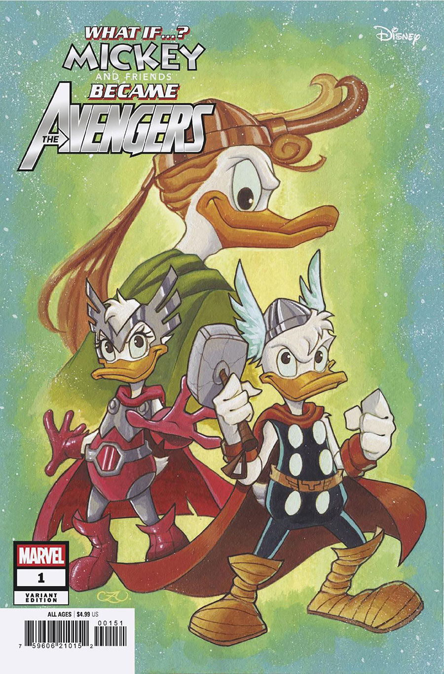 Marvel & Disney What If Mickey & Friends Became The Avengers #1 (One Shot) Cover E Variant Chrissie Zullo Cover