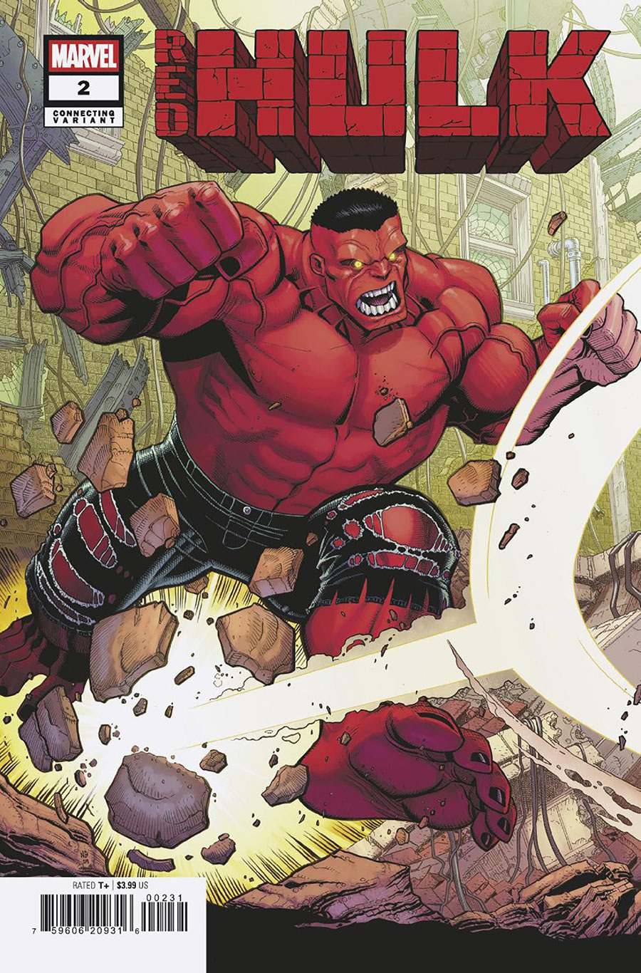 Red Hulk #2 Cover B Variant Nick Bradshaw Connecting Red Hulk Cover (One World Under Doom Tie-In)