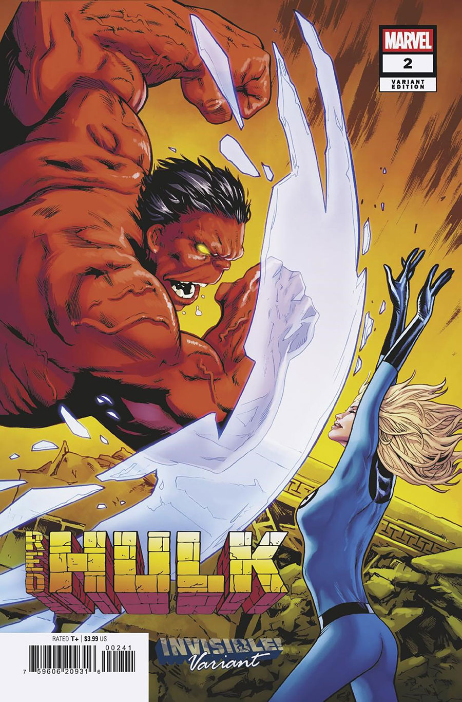 Red Hulk #2 Cover D Variant Greg Land Invisible Cover (One World Under Doom Tie-In)