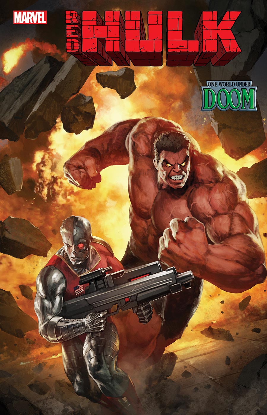 Red Hulk #2 Cover E Variant SKAN Cover (One World Under Doom Tie-In)