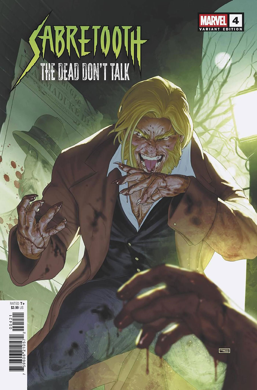 Sabretooth The Dead Dont Talk #4 Cover B Variant Taurin Clarke Cover