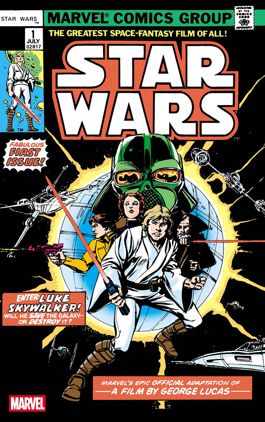 Star Wars (Marvel) Vol 1 #1 Cover I Facsimile Edition Regular Howard Chaykin Cover (New Printing)