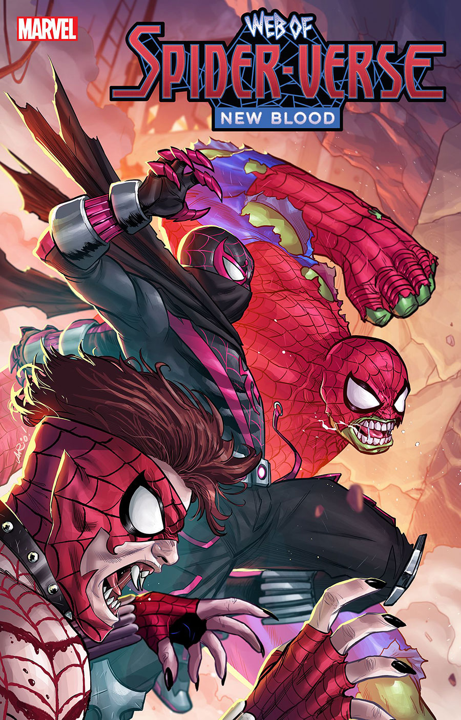 Web Of Spider-Verse New Blood #1 (One Shot) Cover B Variant Ario Anindito Connecting Cover