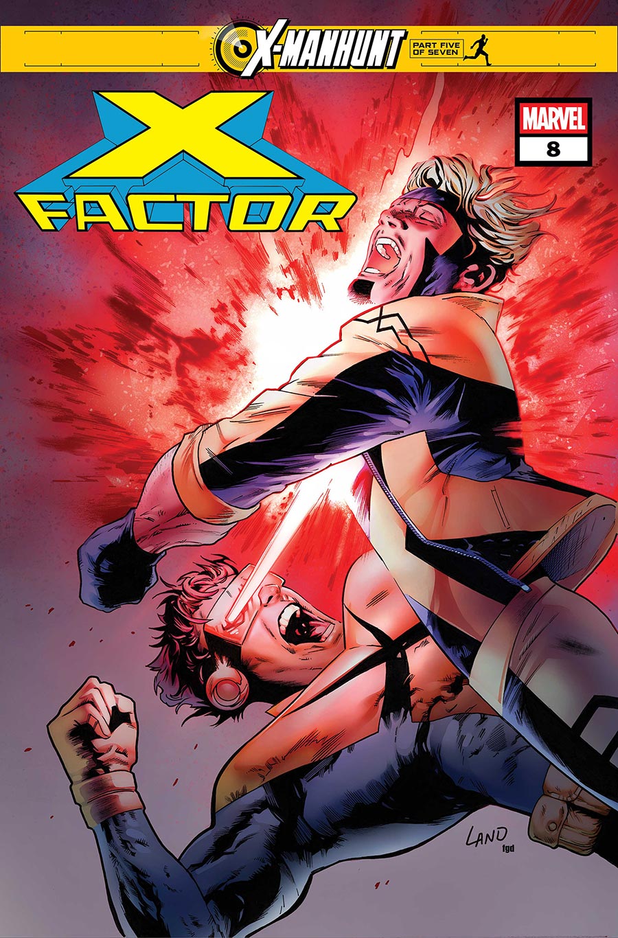 X-Factor Vol 5 #8 Cover A Regular Greg Land Cover (X-Manhunt Part 5)