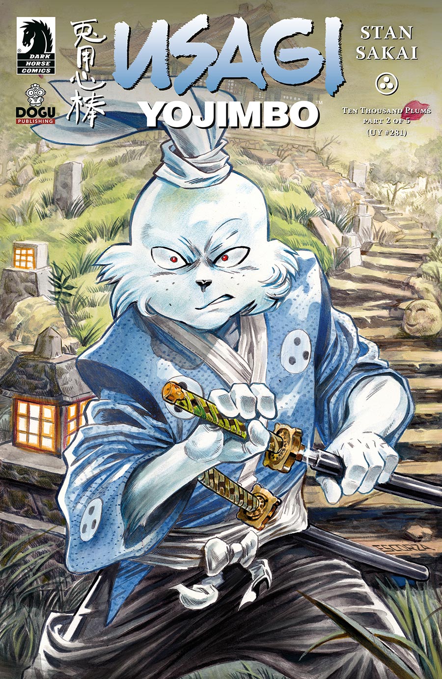 Usagi Yojimbo Ten Thousand Plums #2 Cover B Variant Escorza Brothers Cover