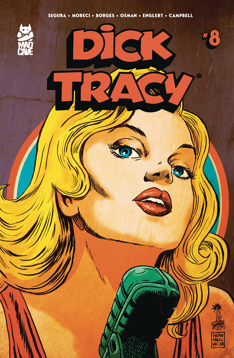 Dick Tracy (Mad Cave Studios) #8 Cover B Variant Francesco Francavilla Cover