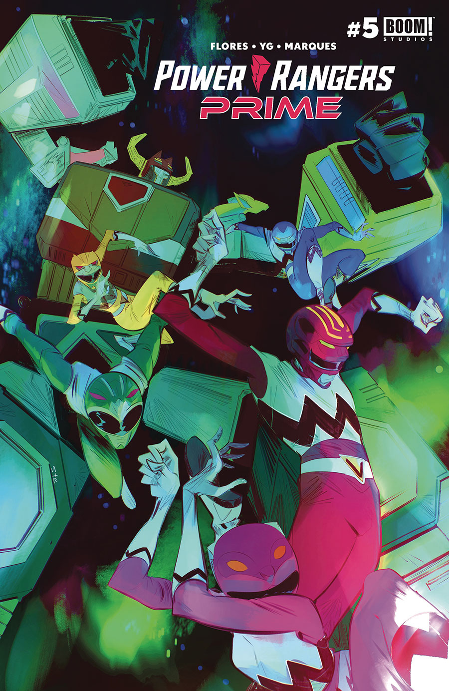 Power Rangers Prime #5 Cover B Variant Stefano Simeone Cover