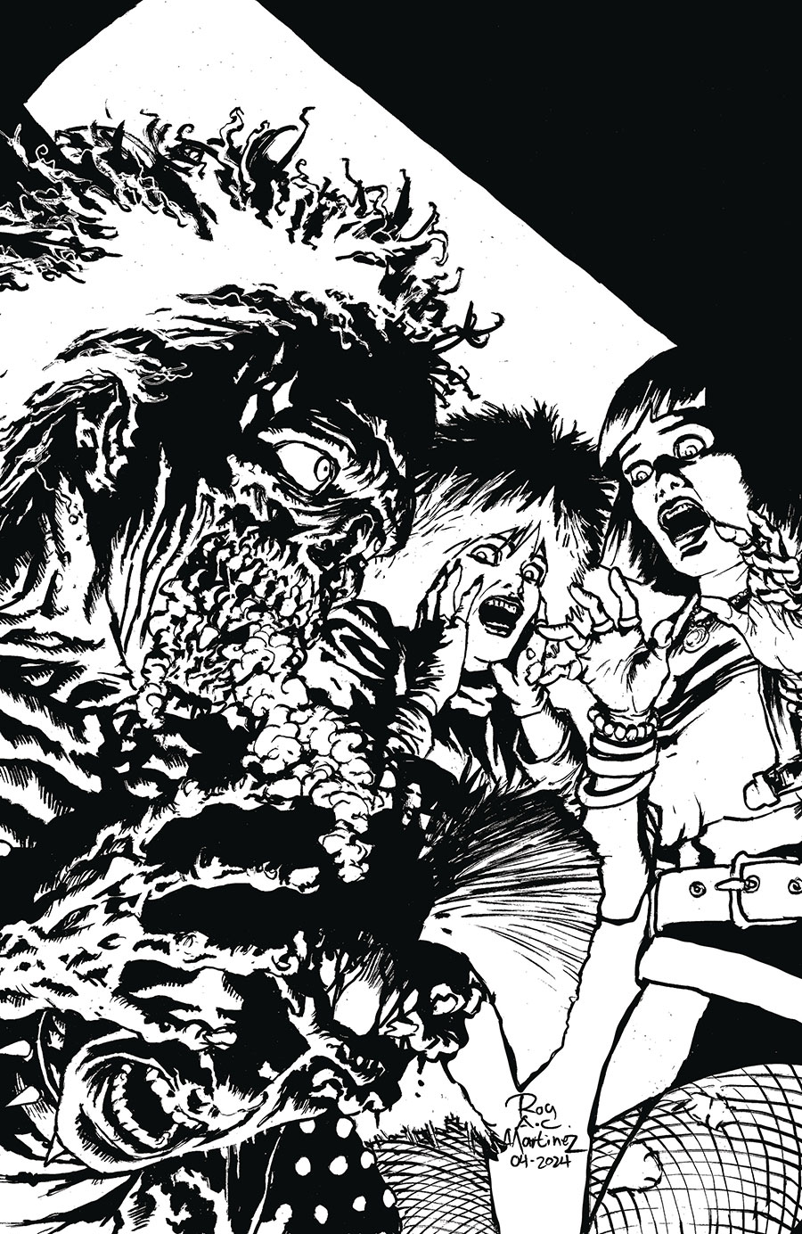 Return Of The Living Dead #3 Cover E Limited Edition Roy Alan Martinez Black & White Cover