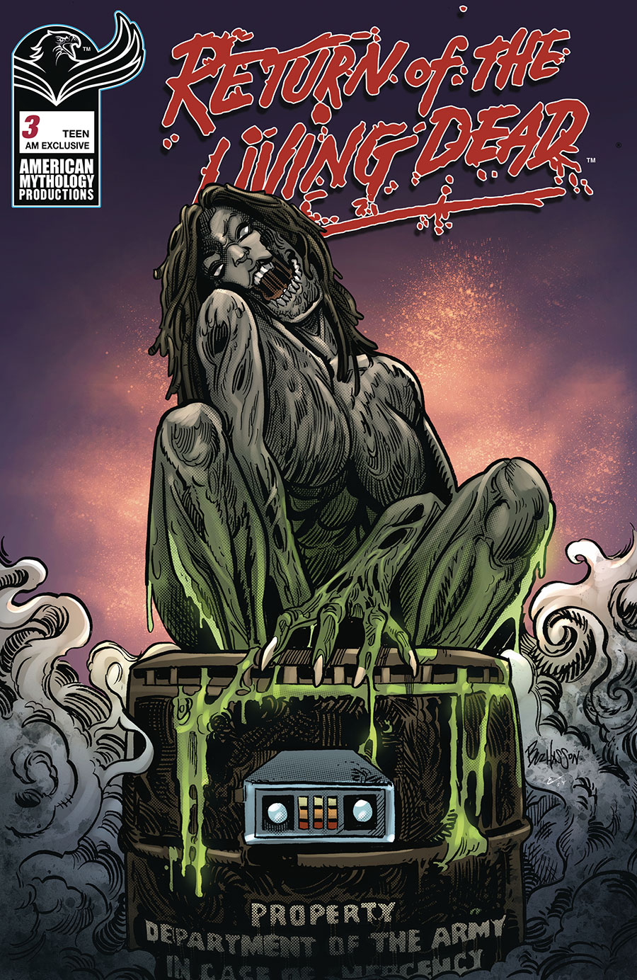 Return Of The Living Dead #3 Cover F American Mythology Exclusive Buz Hasson Variant Cover