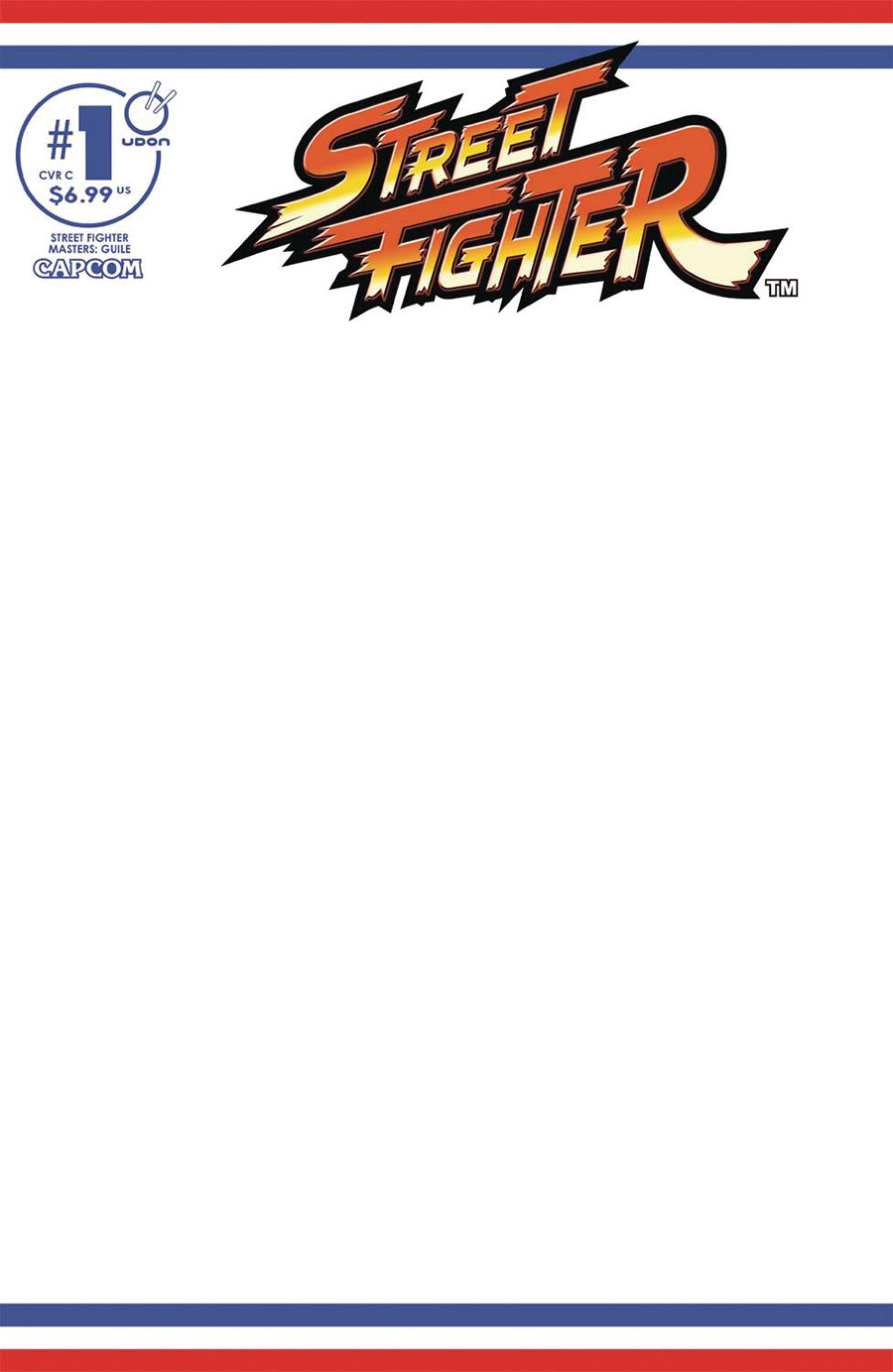 Street Fighter Masters Guile #1 (One Shot) Cover C Variant Blank Cover