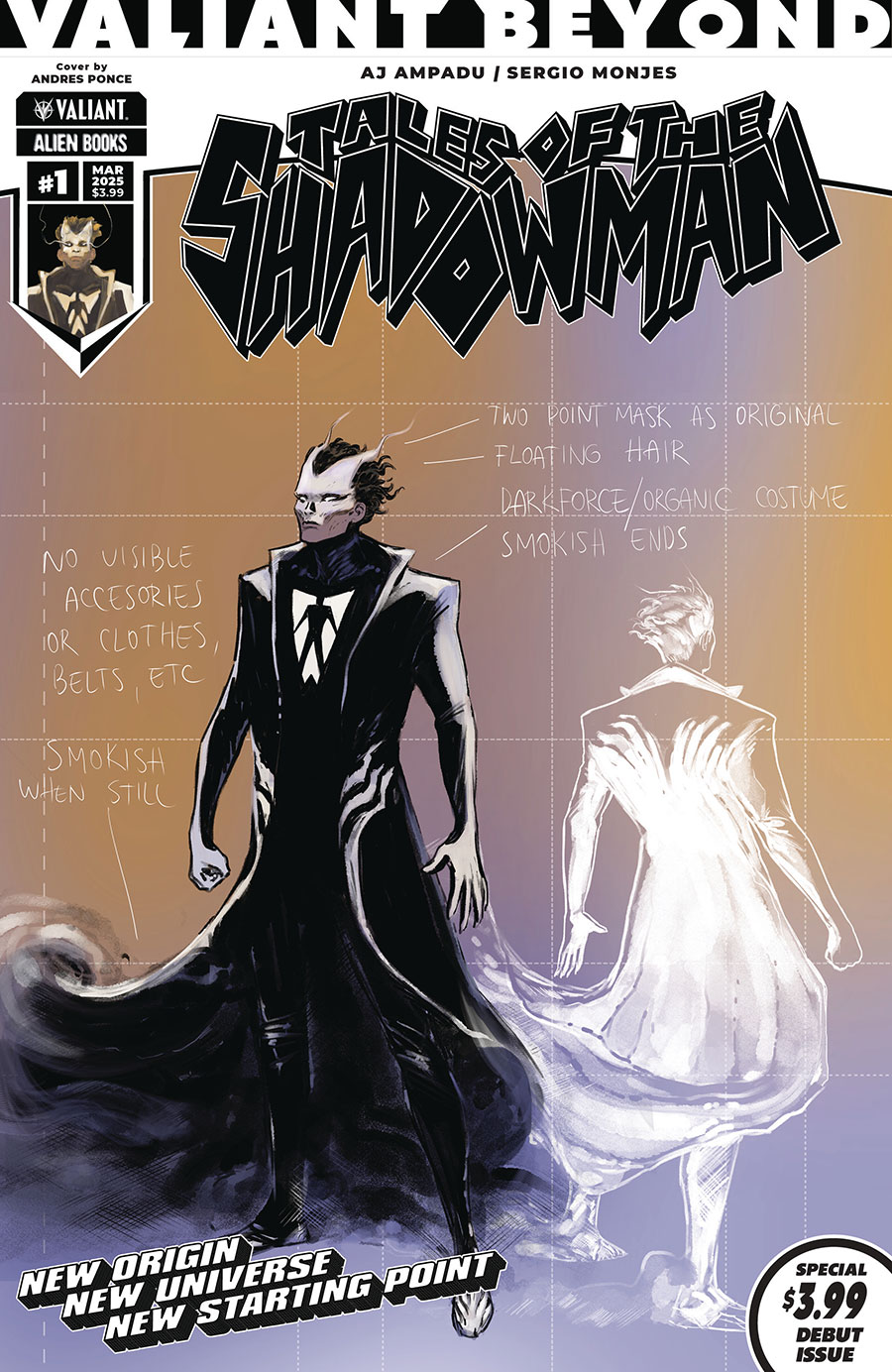 Valiant Beyond Tales Of The Shadowman #1 Cover D Variant Andres Ponce Design Cover