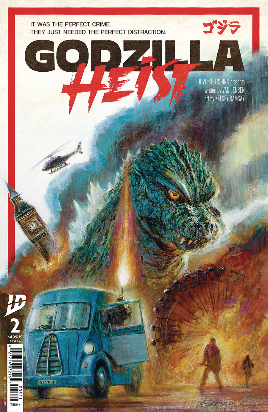 Godzilla Heist #2 Cover A Regular Bob Eggleton Cover