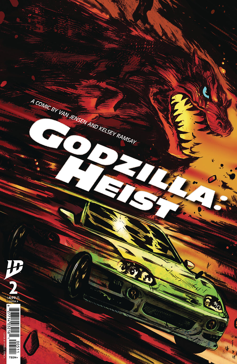 Godzilla Heist #2 Cover B Variant Pablo Tunica Cover