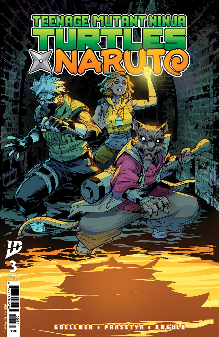 Teenage Mutant Ninja Turtles x Naruto #3 Cover B Variant Hendry Prasetya Cover