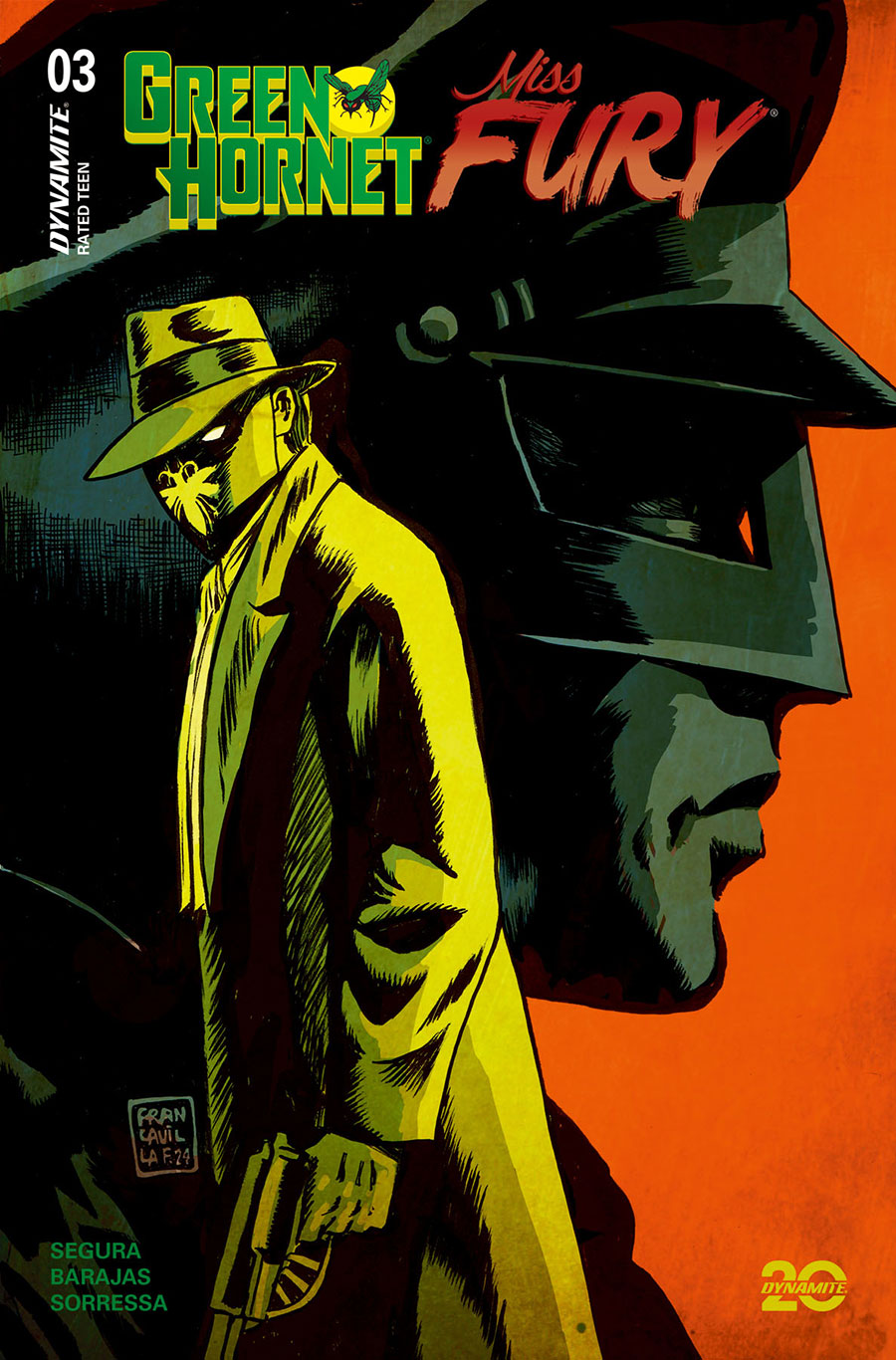 Green Hornet Miss Fury #3 Cover A Regular Francesco Francavilla Cover