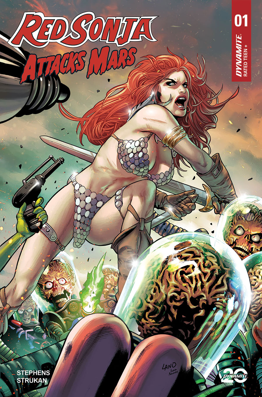 Red Sonja Attacks Mars #1 Cover C Variant Greg Land Cover