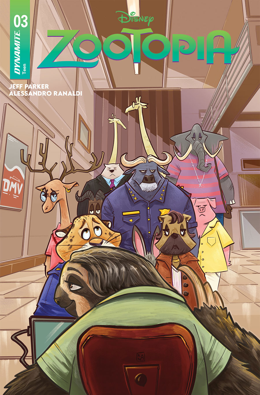 Zootopia #3 Cover B Variant Alessandro Ranaldi Cover