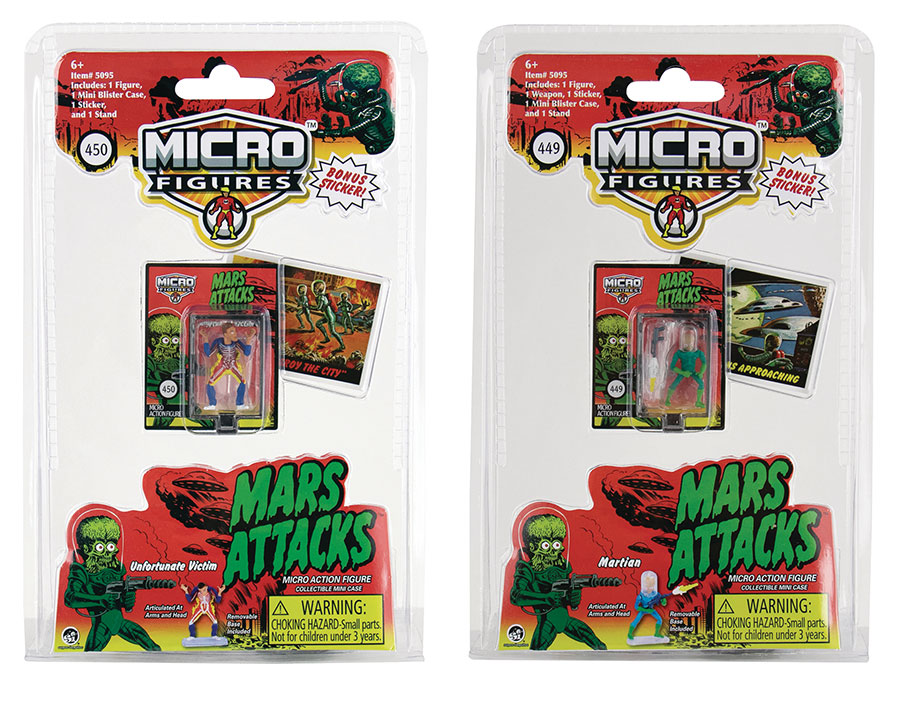 MICRO FIGURES MARS ATTACKS AF ASST (C: 1-1-2)