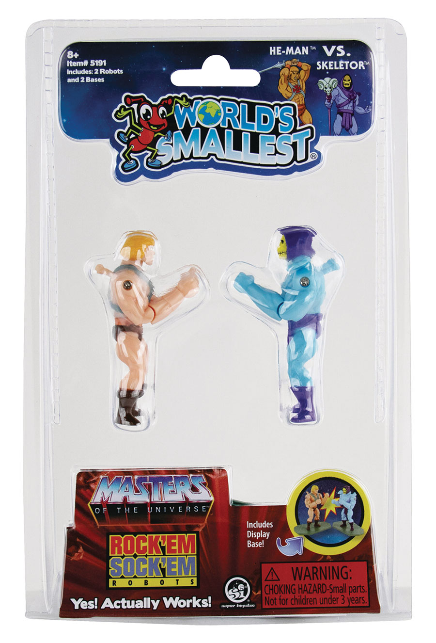 MOTU WORLDS SMALLEST ROCK EM SOCK EM ROBOTS TOY (C: 1-