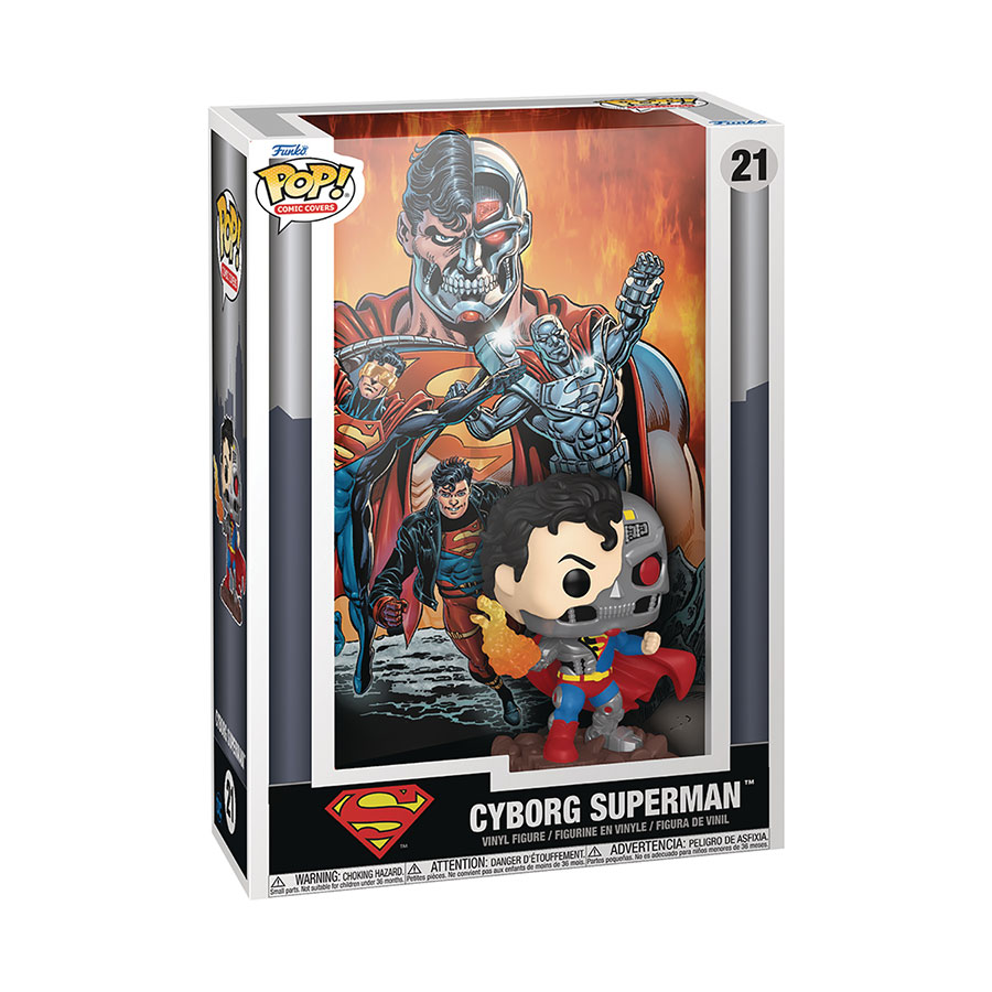 POP Comic Cover DC Cyborg Superman Vinyl Figure