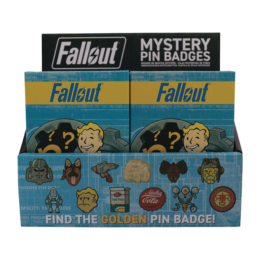 Fanattik Fallout Mystery Mini Pin Blind Mystery Box 12-Piece Display