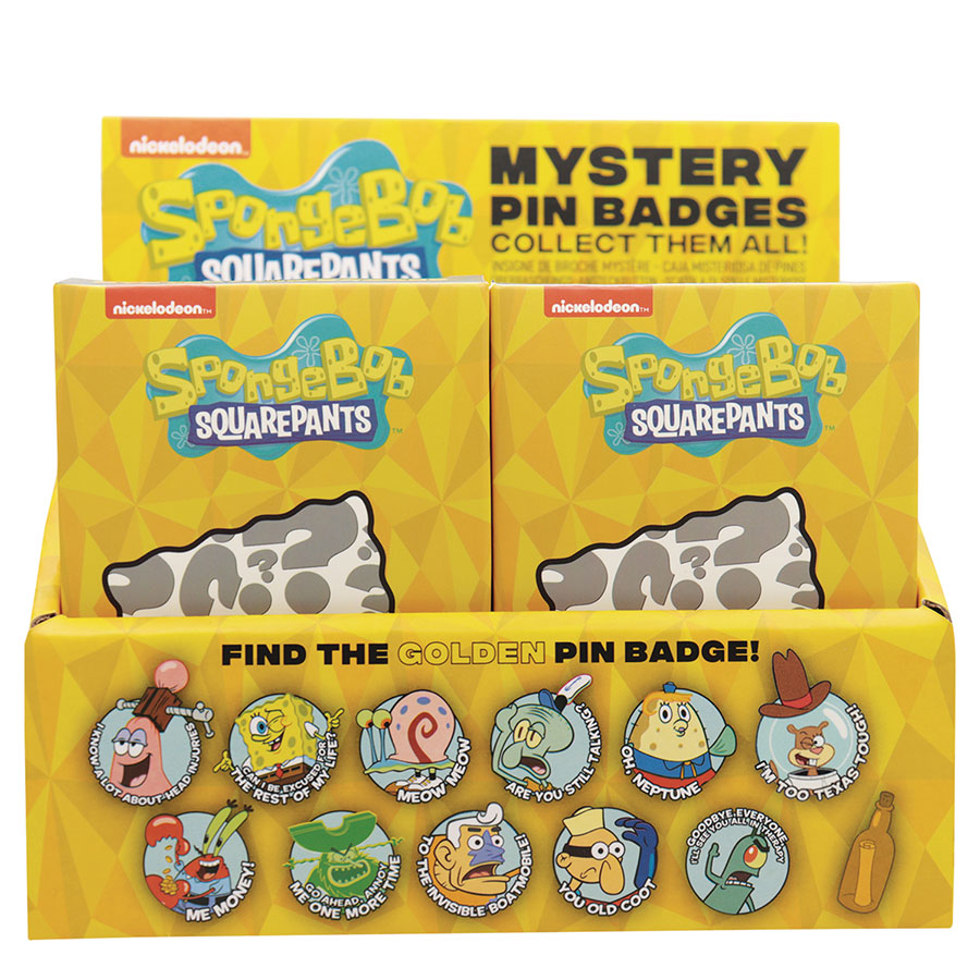 Fanattik SpongeBob SquarePants Mystery Mini Pin Blind Mystery Box 12-Piece Display